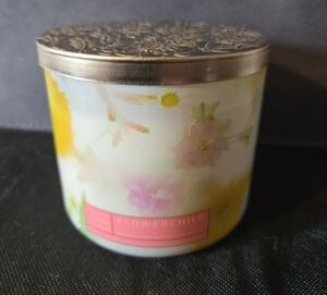 New Bath & Body Works Flowerchild Candle - Yellow and Pink